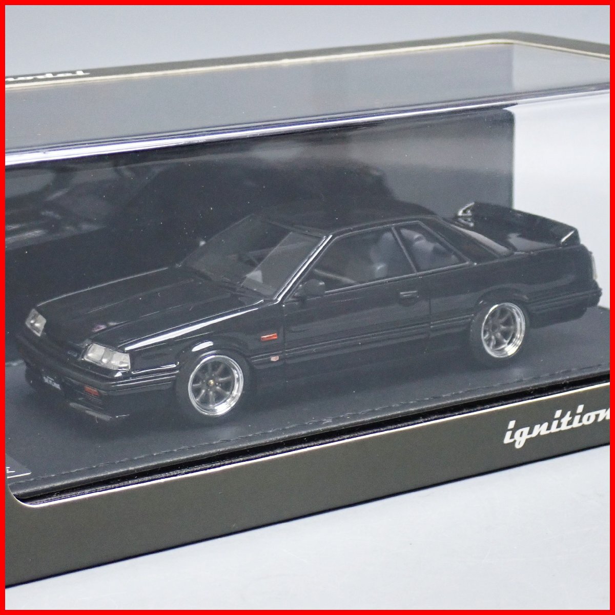 ★ignition model/イグニッションモデル 1/43ミニカー 日産 スカイライン GTS R31 ブラック/IG0134/レジンモデル/ケース付き&1496500152