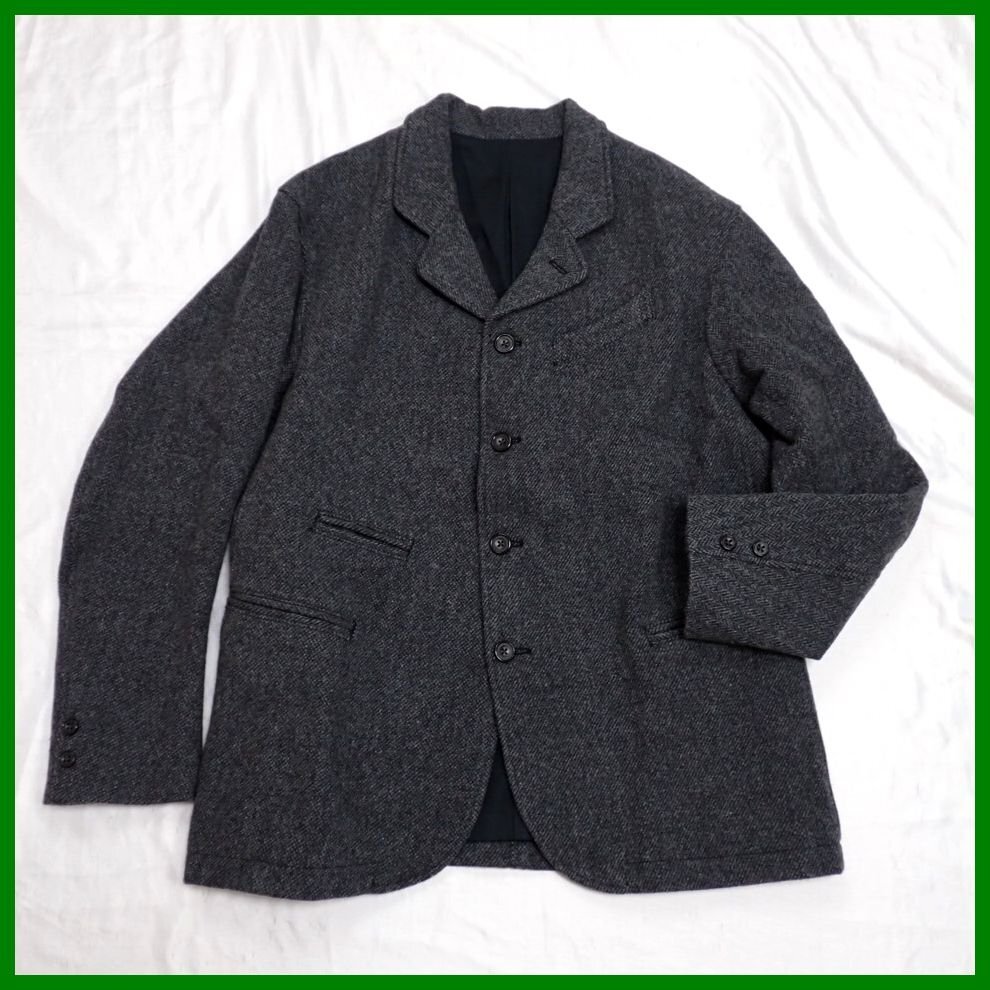 ★試着のみ WORKERS/ワーカーズ グレンジャケット 40/メンズS～M相当/ダークグレー/ウール100%/日本製&2202300016