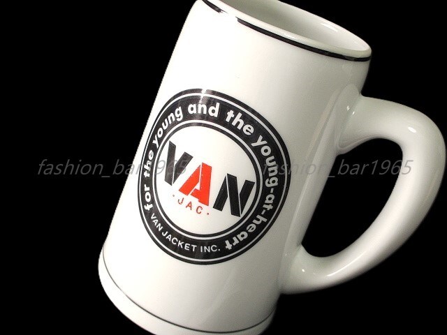 超希少★VAN JAC ヴァンヂャケット★旧VAN 丸VAN ビア マグカップ☆60年代 当時物 プレミアム ノベルティ / レトロ コレクターズアイテム