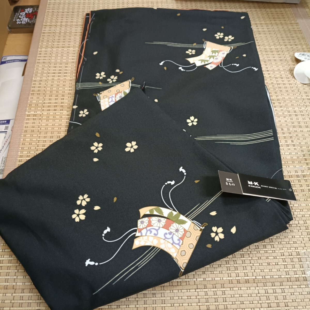 R.K袷着物(フリーサイズ黒)