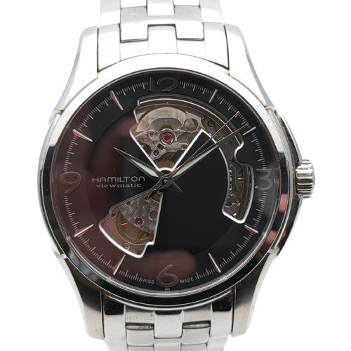 HAMILTON ハミルトン ジャスマスター H325651 腕時計 メンズ 自動巻き 機械式 ギャラ有 動作品 黒文字盤 中古