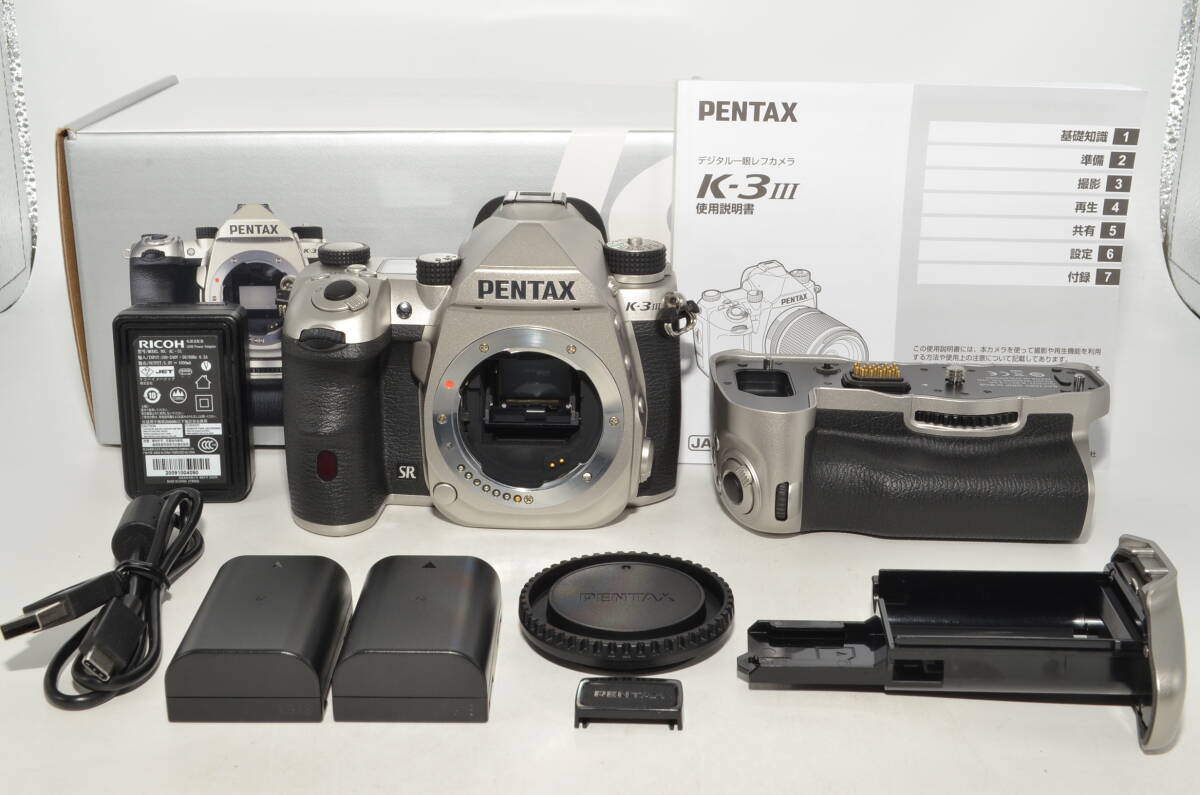 【極上品】 PENTAX ペンタックス K-3 Mark III Silver Premium Kit シルバー 全世界限定1,000台　＃8939