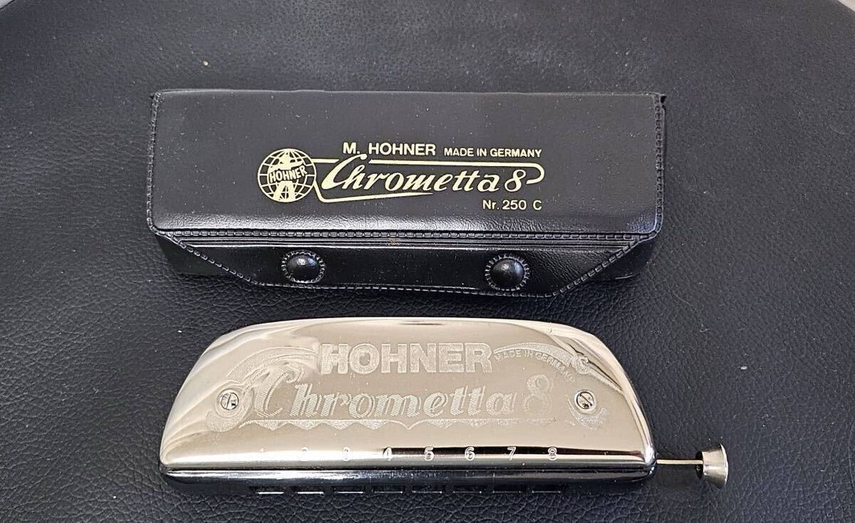 HOHNER Chrometta 8 250/32 C ホーナー クロメッタ クロマチックハーモニカ ドイツ製 ケース付 楽器 