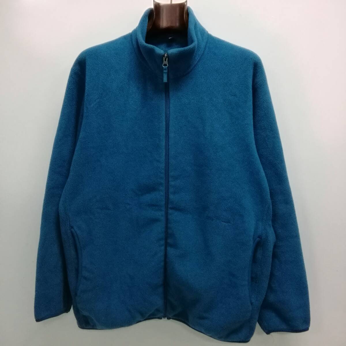 UNIQLO ユニクロ フリースフルジップジャケット 長袖 XL ブルー MEN メンズ 341-440592 U43
