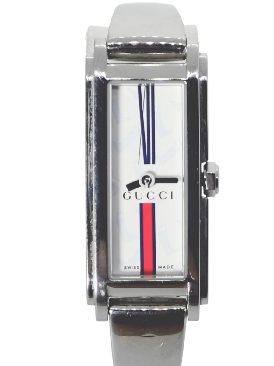 【電池交換済】GUCCI グッチ 109 バングルウォッチ レディース 腕時計 クォーツ スクエア 中古動作品 箱なし 本体のみ 腕周り14.5cm 