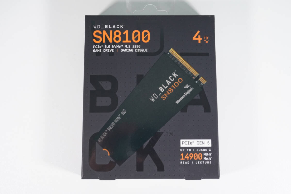 【新品未開封・即納】WD_BLACK SN8100 4TB NVMe M.2 SSD PCIe Gen5 PCIe5.0 最大14900MB/s