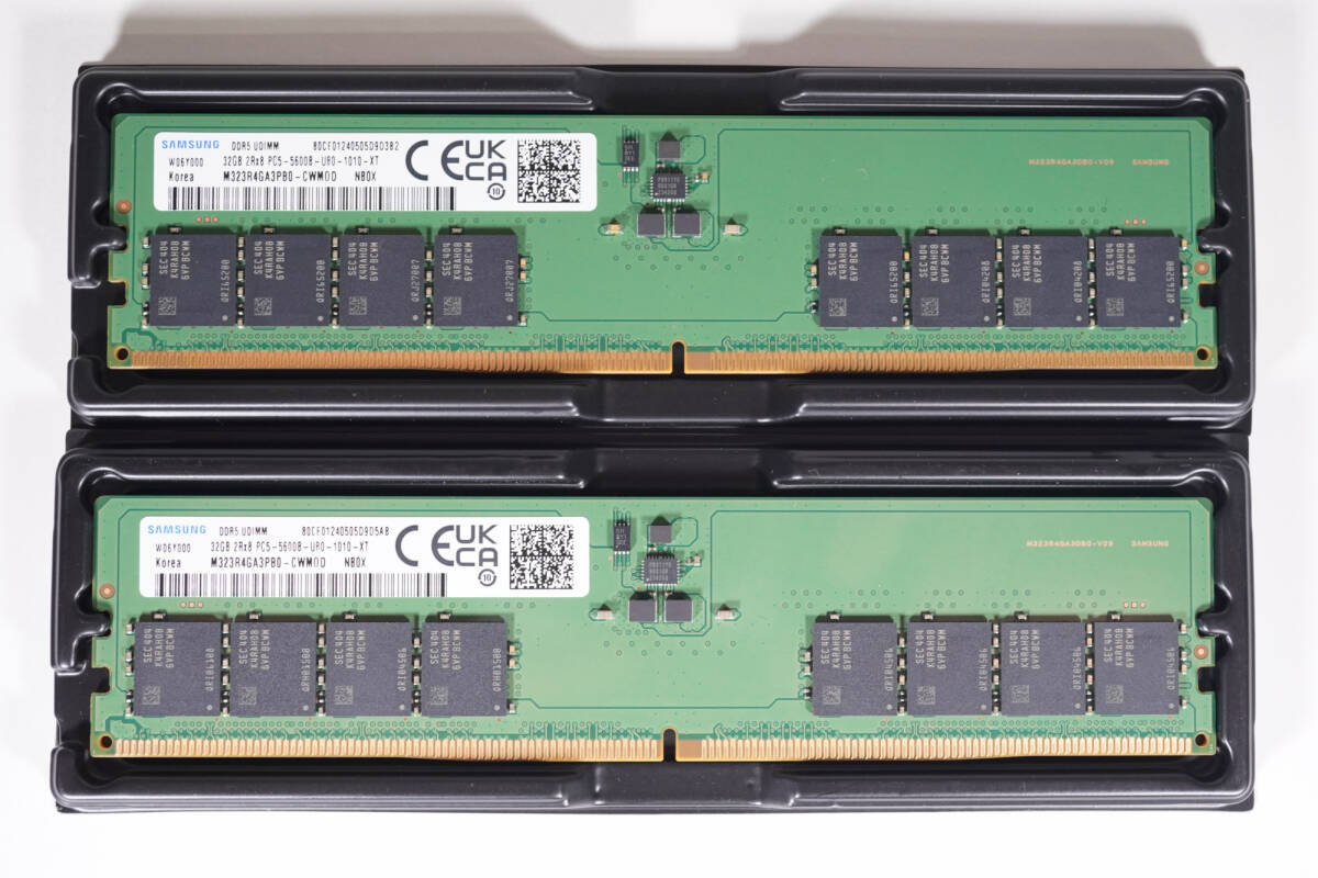【動作確認済・現物出品】Samsung 64GB（32GB×2）DDR5-5600 PC5-5600 UDIMM 1Rx8