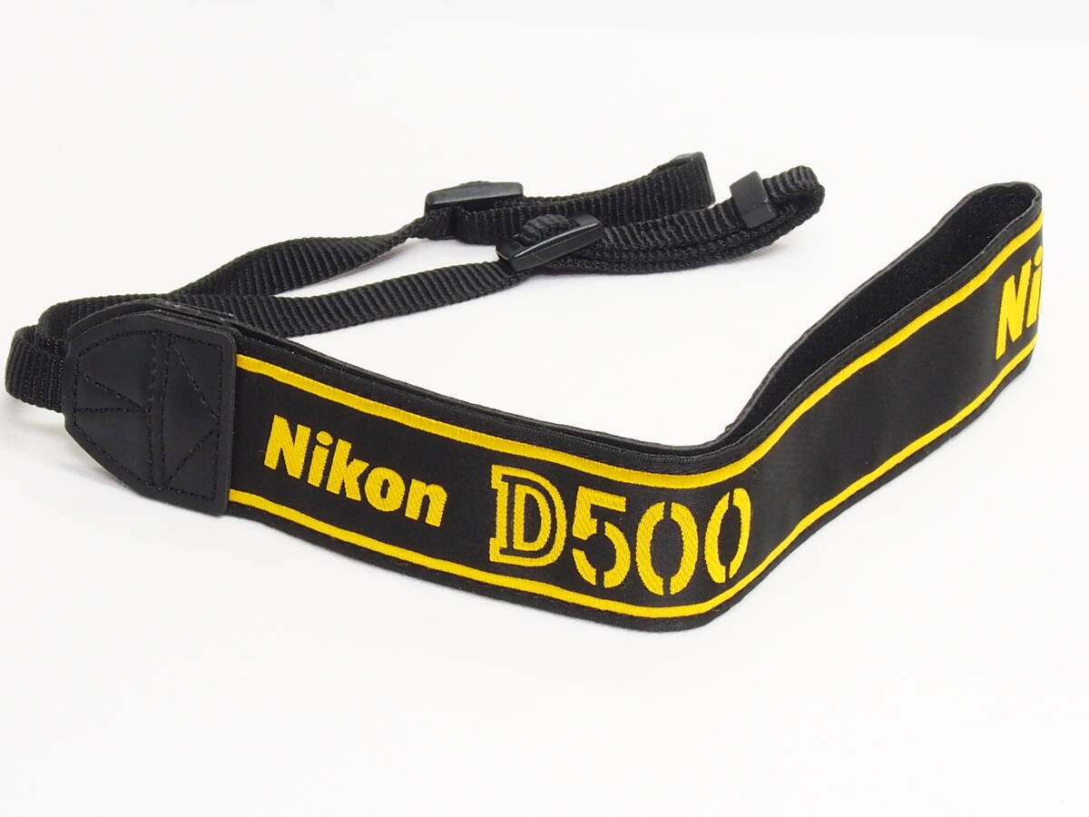 ■送料無料 美品■ ニコン Nikon D500 ストラップ 《 使用感極少 》