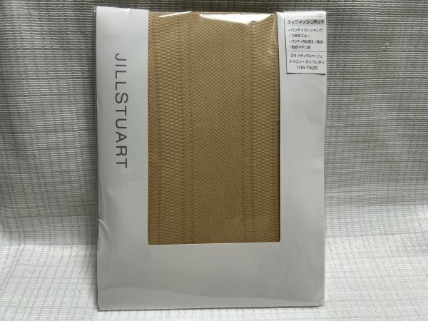 ☆新品☆ジルスチュアート/ストッキング/タックメッシュネット/２４ナチュラルベージュL～LL