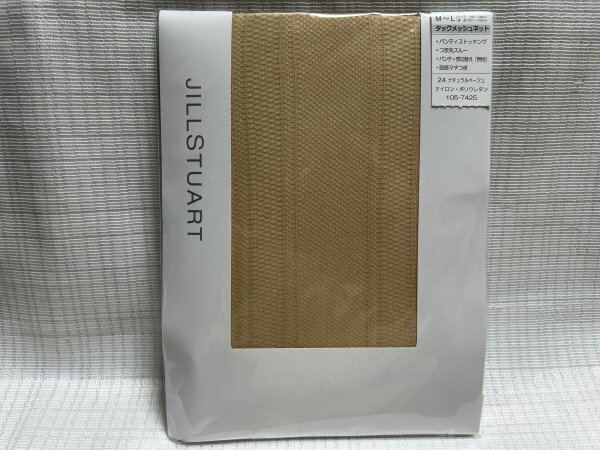 ☆新品☆ジルスチュアート/ストッキング/タックメッシュネット/２４ナチュラルベージュM～L