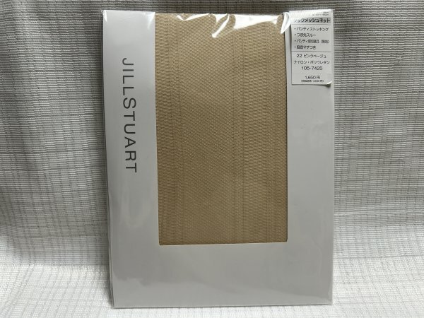 ☆新品☆ジルスチュアート/ストッキング/タックメッシュネット/２２ピンクベージュM～L