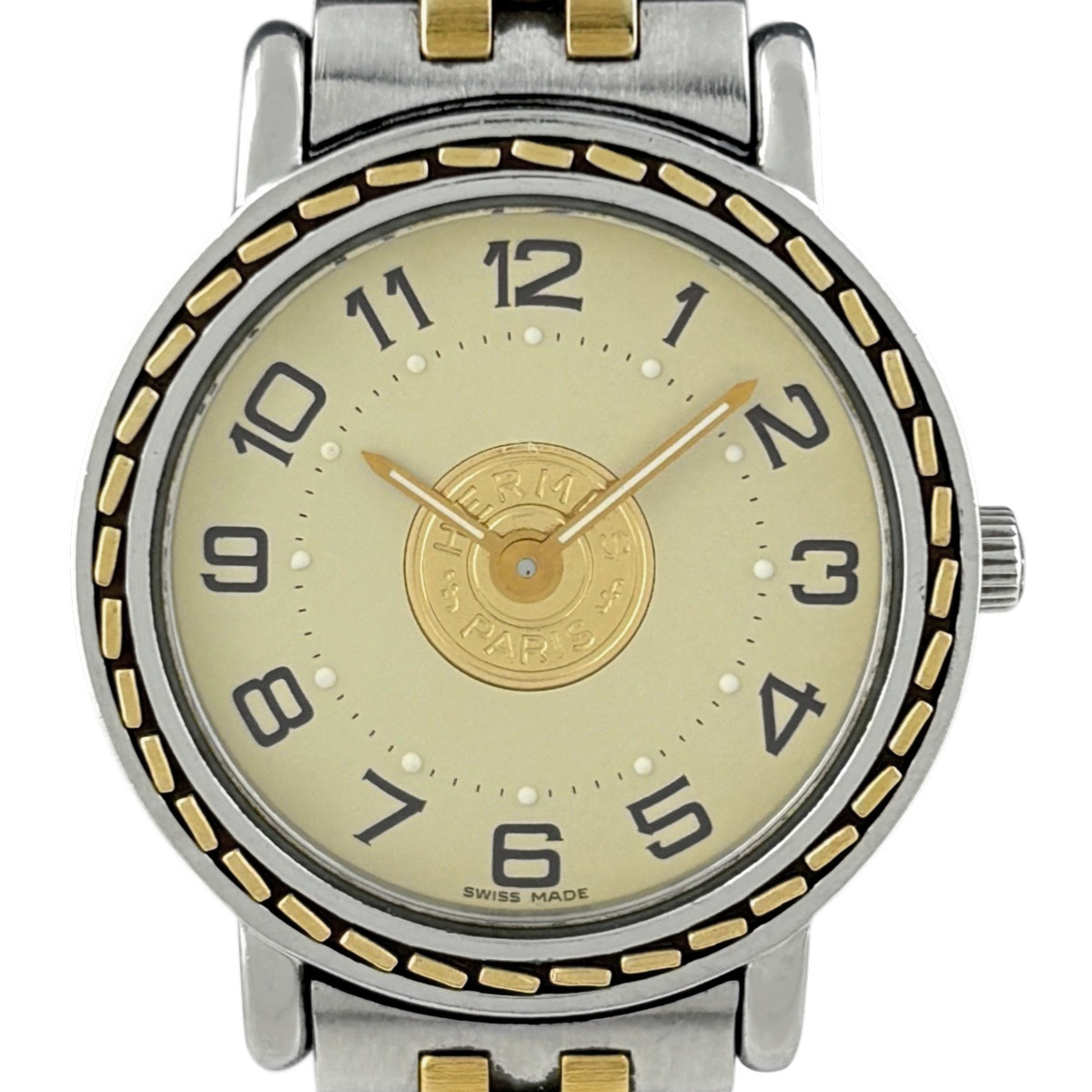 【在庫一掃】 エルメス HERMES セリエ SE4.220 腕時計 SS GP クォーツ レディース 【中古】