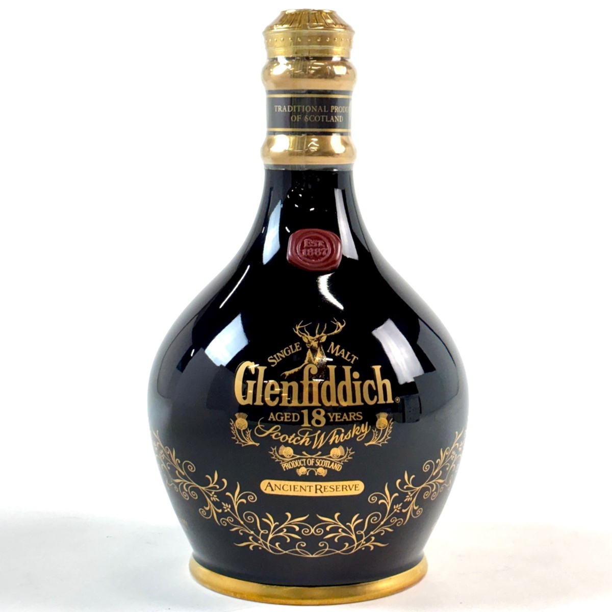 【在庫一掃】 グレンフィディック Glenfiddich 18年 青陶器 700ml スコッチウイスキー シングルモルト 【古酒】