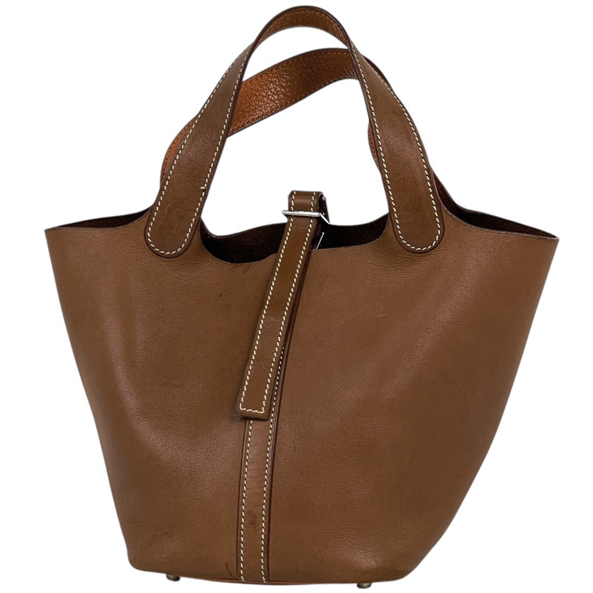 エルメス HERMES ピコタン PM ミニバッグ ハンドバッグ バレニア フォーブ □H レディース 【中古】