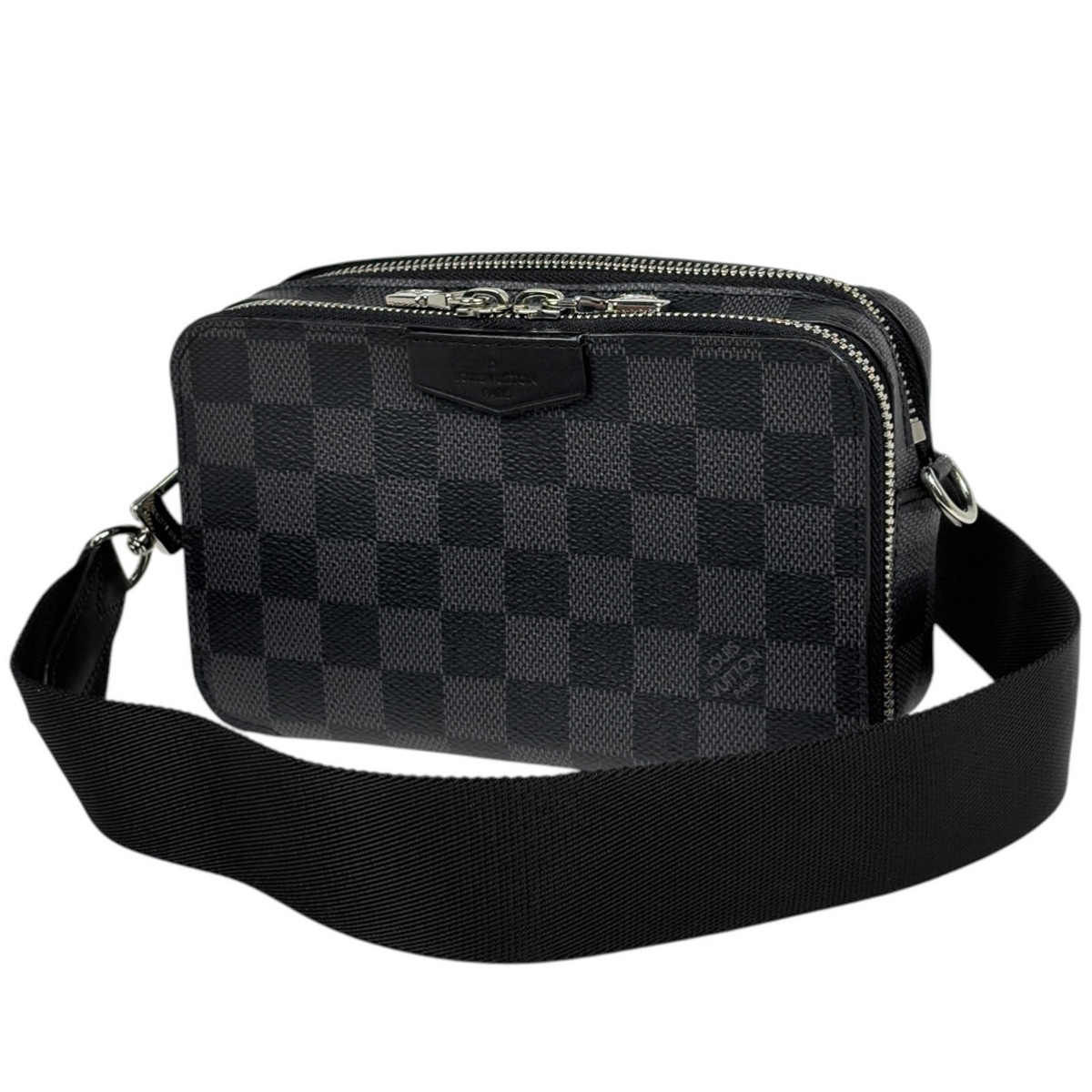 ルイ・ヴィトン Louis Vuitton アルファ ウエアラブル ウォレット ショルダーバッグ ダミエグラフィット ノワール N60418 メンズ 【中古】