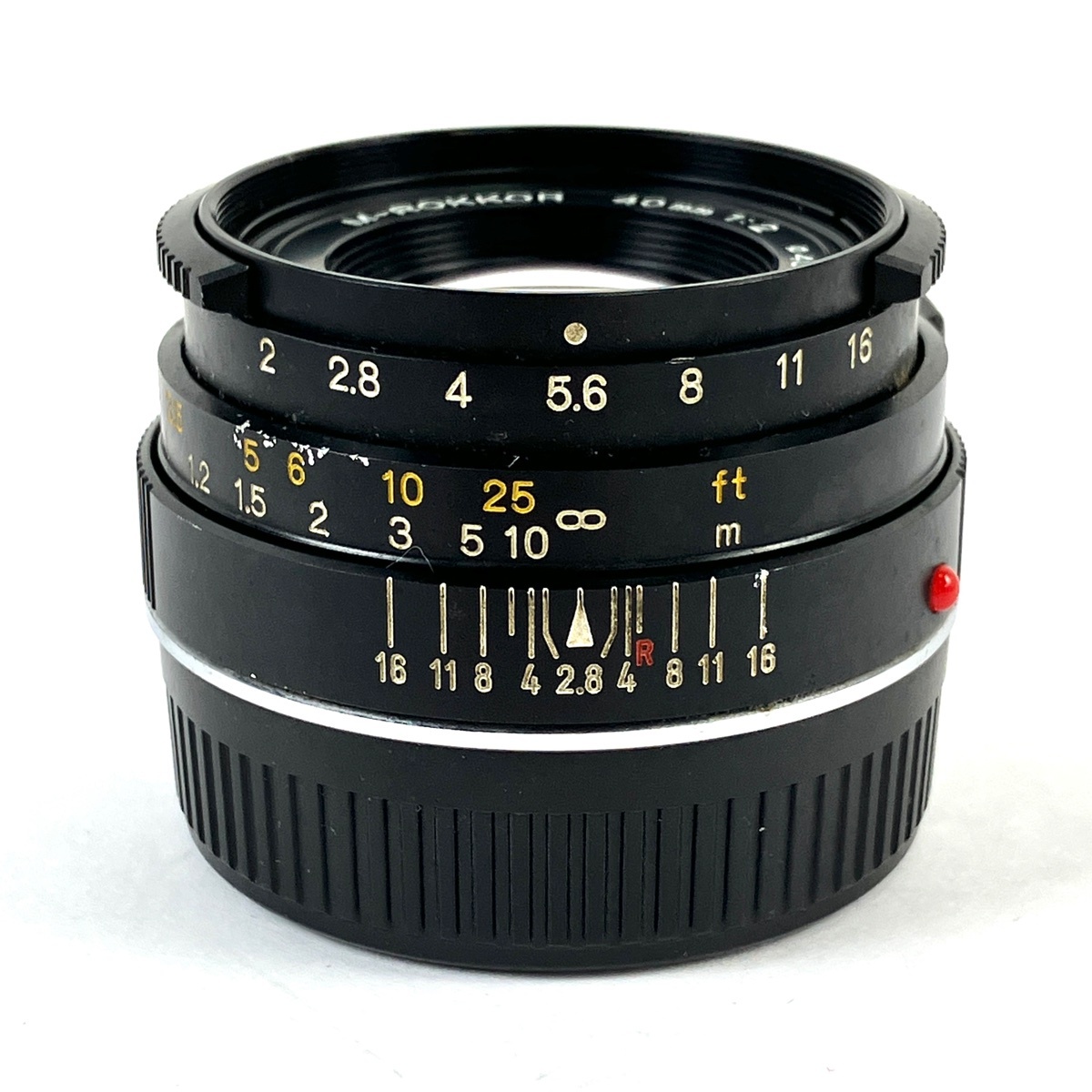 ミノルタ MINOLTA M-ROKKOR 40mm F2 Mマウント (CLE用) レンジファインダーカメラ用レンズ 【中古】