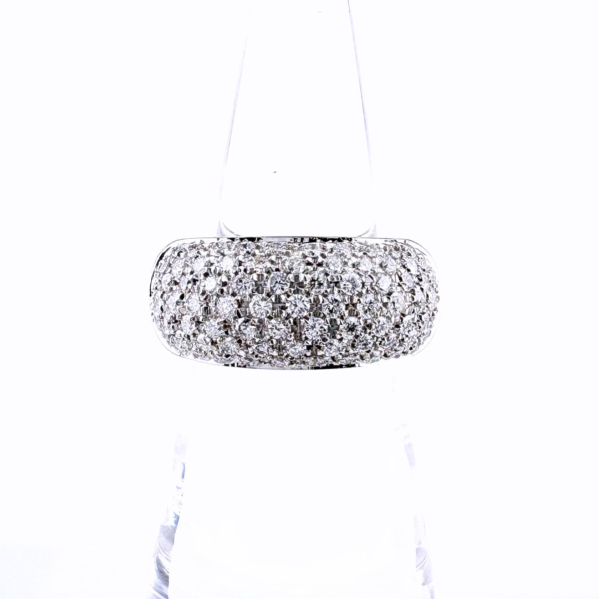 ダミアーニ Damiani メレダイヤ デザインリング 指輪 リング 9号 750 ダイヤモンド レディース 【中古】