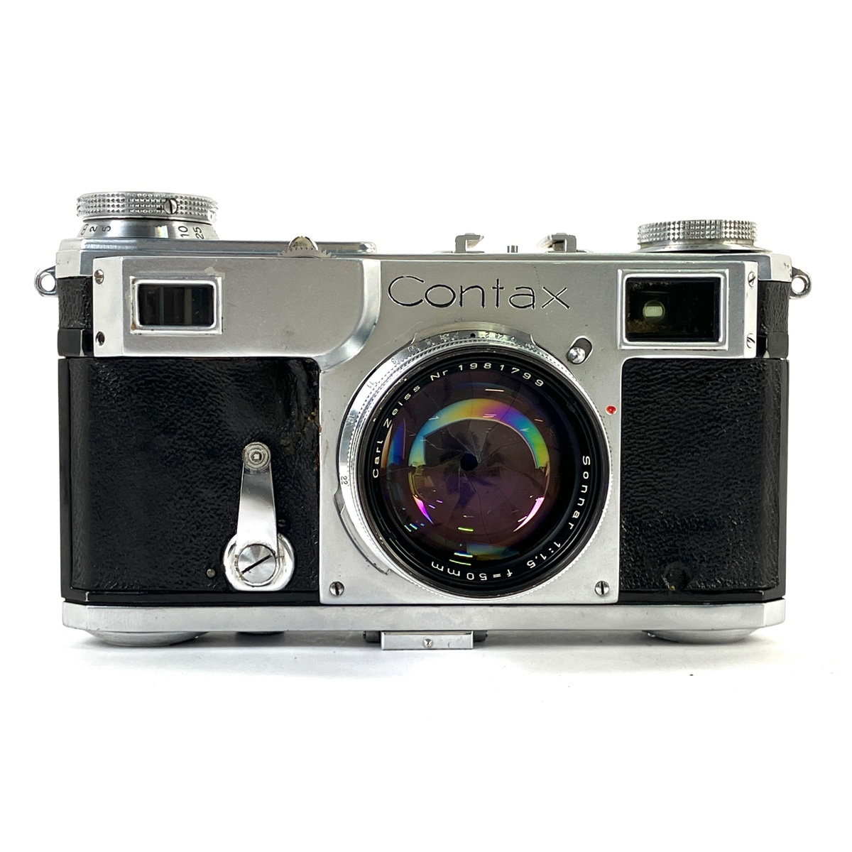 ツァイス・イコン Zeiss Ikon Contax II + Sonnar 50mm F1.5 フィルム レンジファインダーカメラ 【中古】