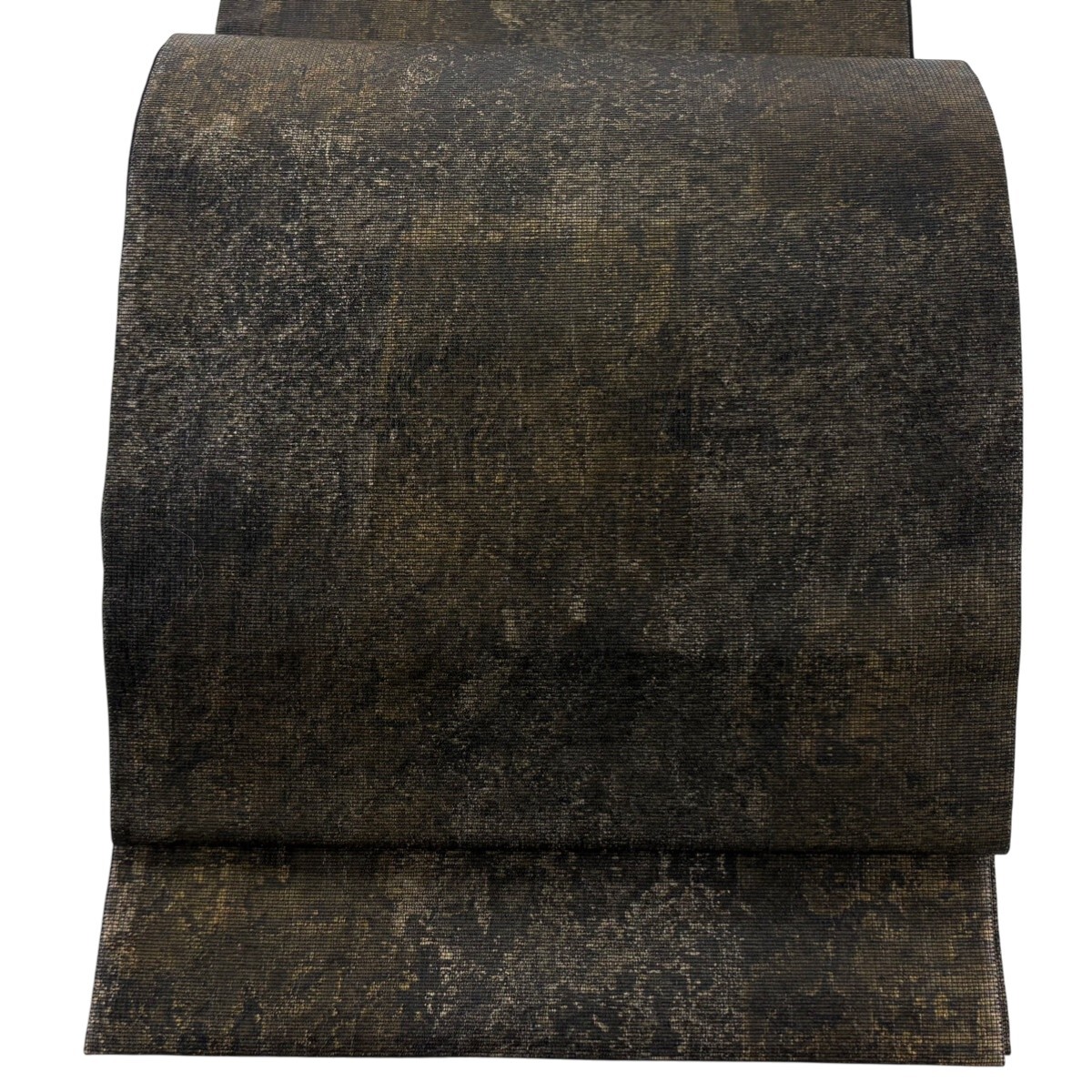 【美品】 袋帯 逸品 誉田屋源兵衛 落款 ますいわ屋 幾何学 金彩 墨色 六通 正絹 【中古】