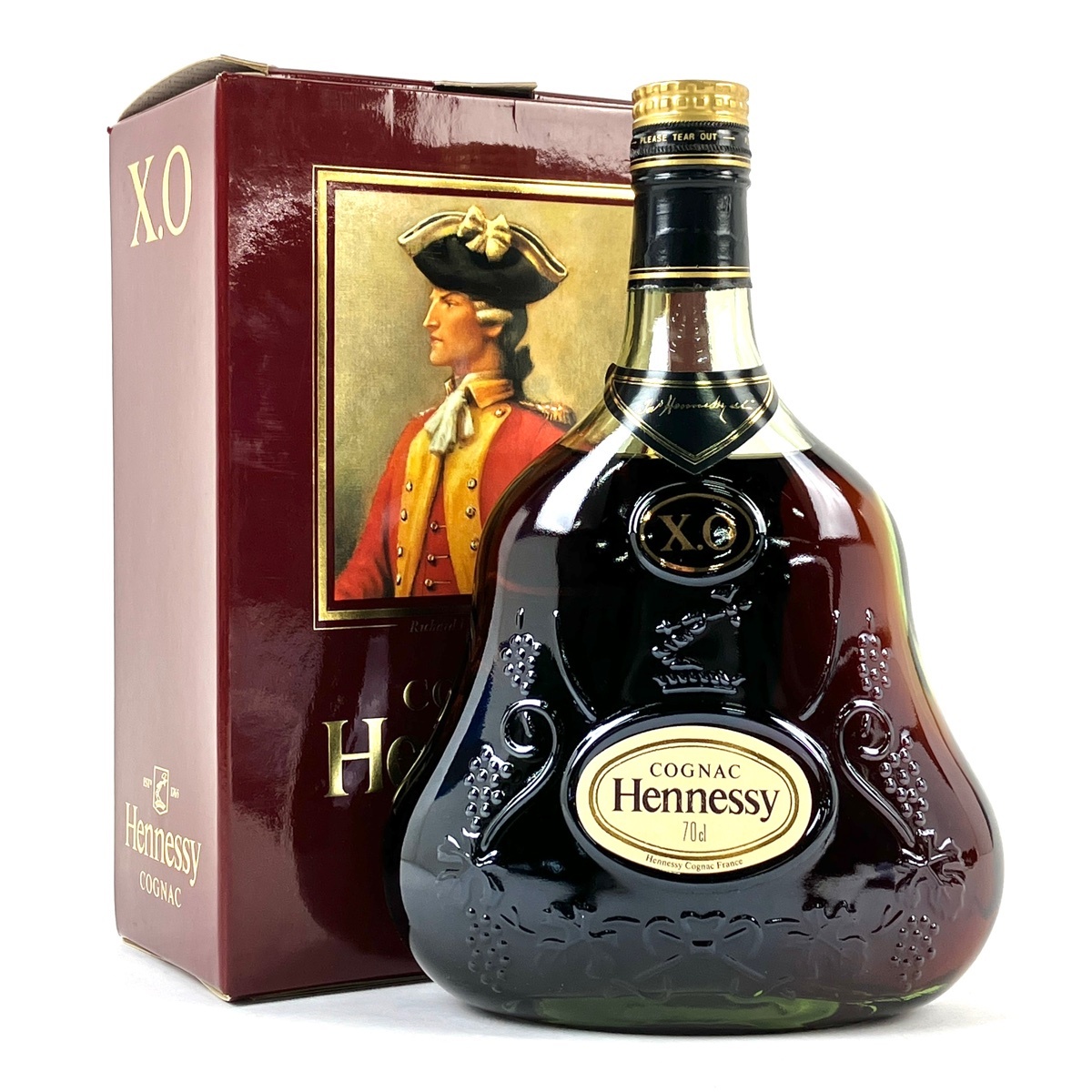 ヘネシー Hennessy XO 金キャップ グリーンボトル 700ml ブランデー コニャック 【古酒】