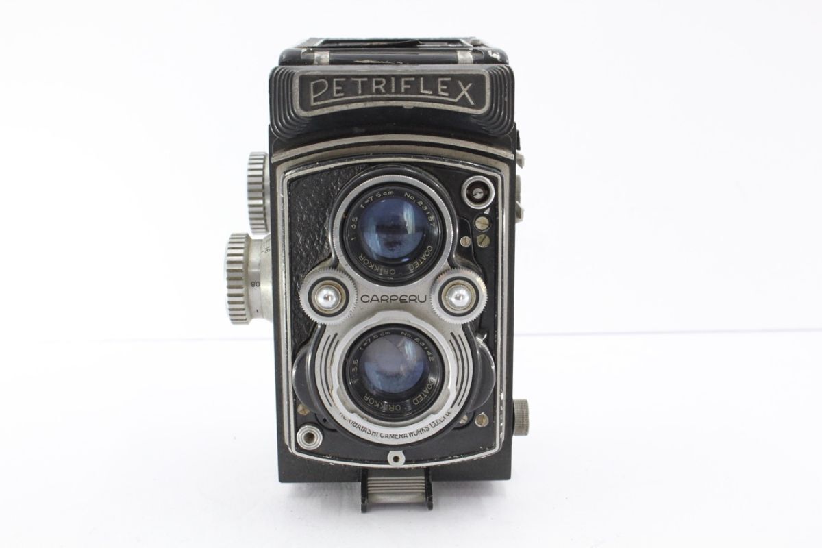 ★ジャンク★ ペトリ PETRI PETRIFLEX orikkor 7.5cm F3.5 二眼レフカメラ A5 A6817