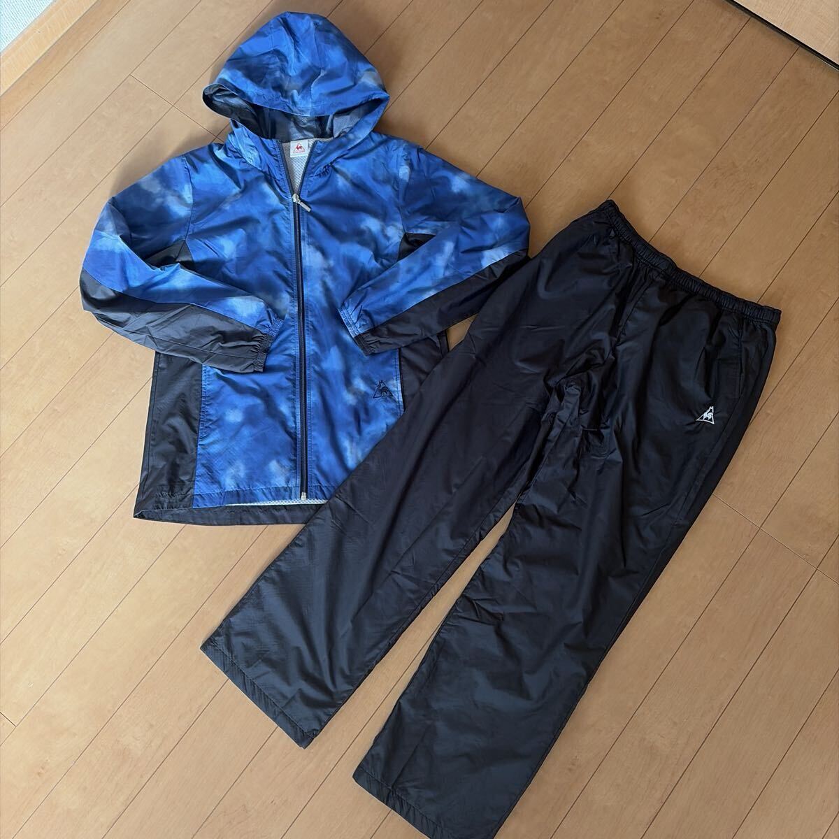 ルコック ウィンドブレーカー 上下セットテニスウエア　スポーツウエア　ウォーミングアップ　部活防寒着