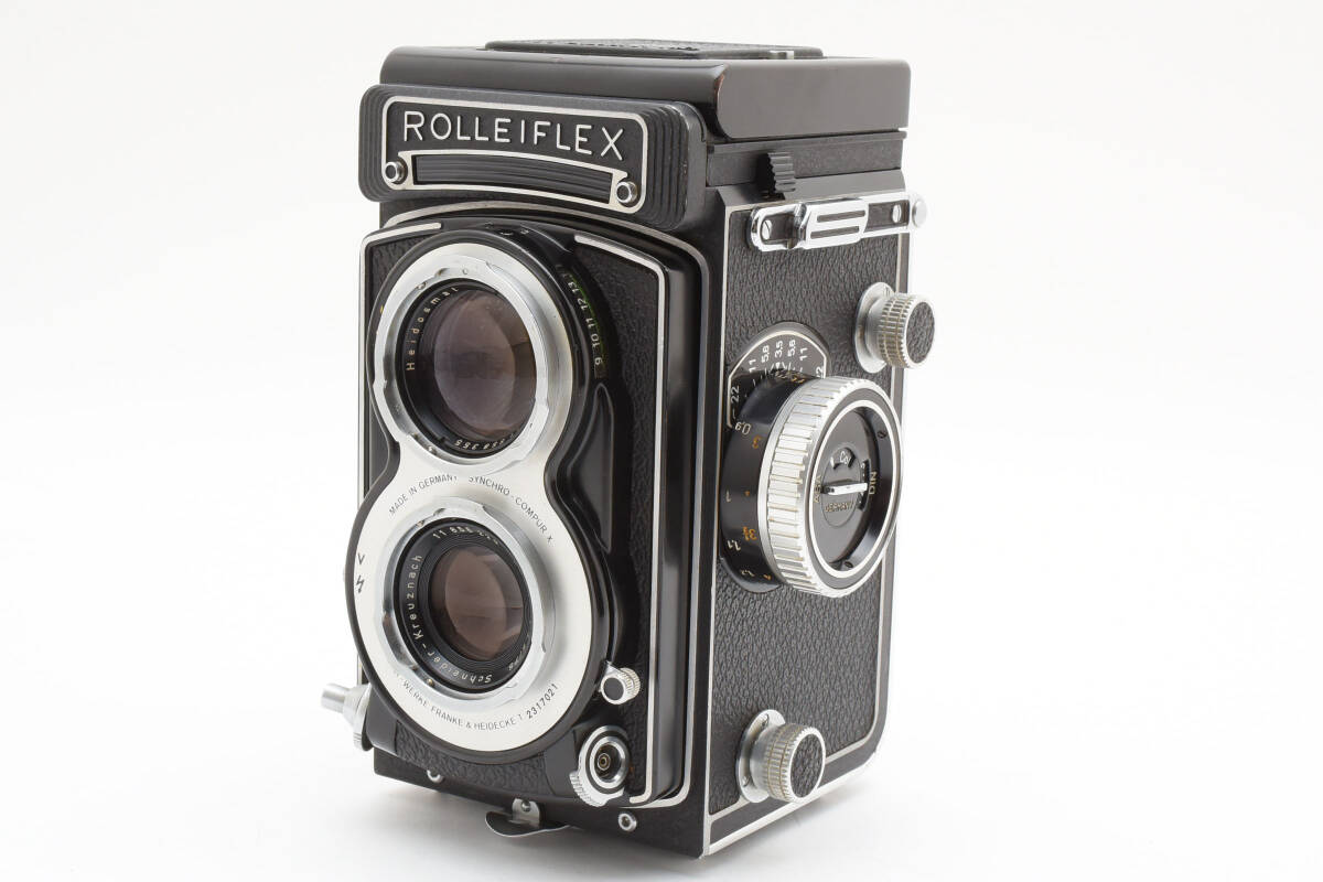【美品】 White Face Rollei Rolleiflex T ローライ ローライフレックス 二眼レフカメラ クセノタール 75mm #572