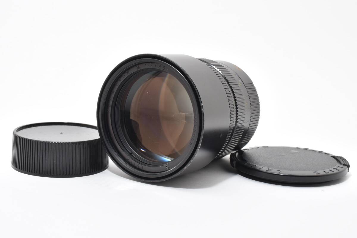 【美品】Leica Leitz Summicron-M ライカ ライツ ズミクロン 90mm f/2 E55 黒 Mマウント #627