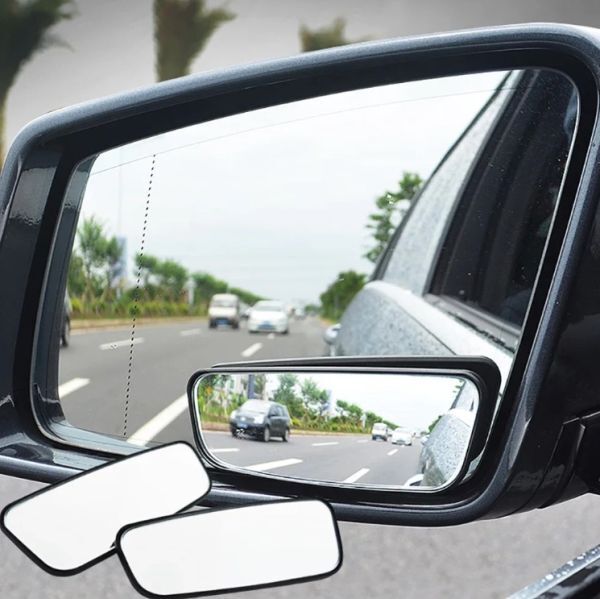 ◆愛車 補助ミラー サイドミラー バックミラー ルームミラー安心 安全◆ 左右 2枚セット/角度調整OKna/ 事故防止　