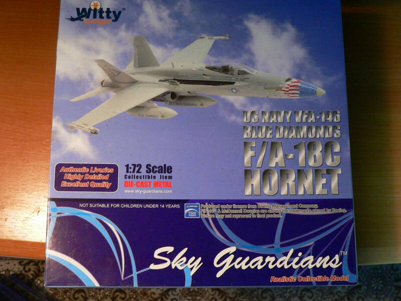 witty wings　025-001　1/72　F/A-18C　ホーネット　VFA-146　ブルーダイアモンド　