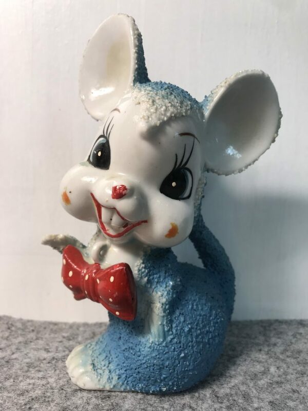 1950s ネズミ マウス 陶器 置物 ビンテージ ミッドセンチュリー