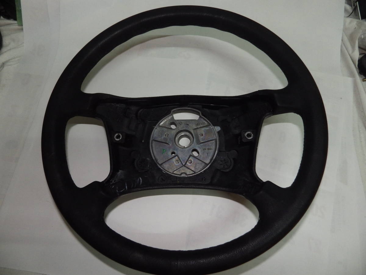 ■■中古ＢＭＷ Ｅ３８ Ｅ３５ ５シリーズ純正本革ステアリング本皮ハンドル■■