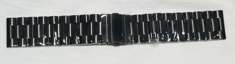 24mm 時計バンド 2本セット 交換ベルト 腕時計用 ベルト バンド ステンレス キャンバス ブラック グレー 黒色 灰色