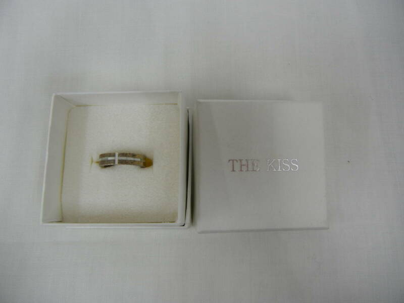 (51）☆THE KISS☆SILVER シルバー リング 指輪 シンプルリング サイズ7号 箱有り♪