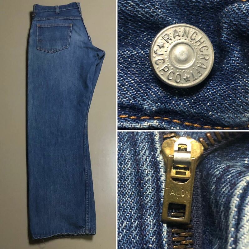 1960s Penneys Denim Pants Size W34