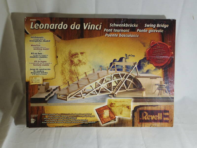 1/72 Revell レオナルドダビンチ スウィング ブリッジ 旋回橋 木製組み立て式模型