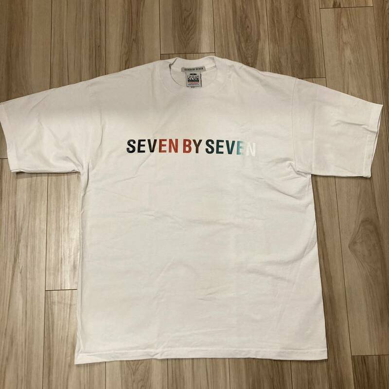 【レア】【美品】 SEVEN BY SEVEN 　セブンバイセブン LOGO T-SHIRT　７×７　ロゴ