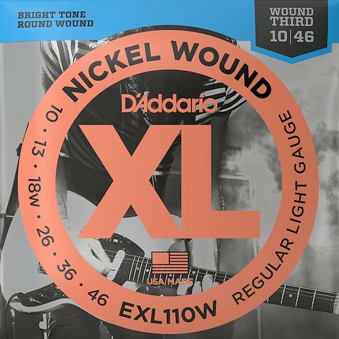 D'Addario EXL110W Nickel Wound 3弦ワウンド 010-046 ダダリオ エレキギター弦