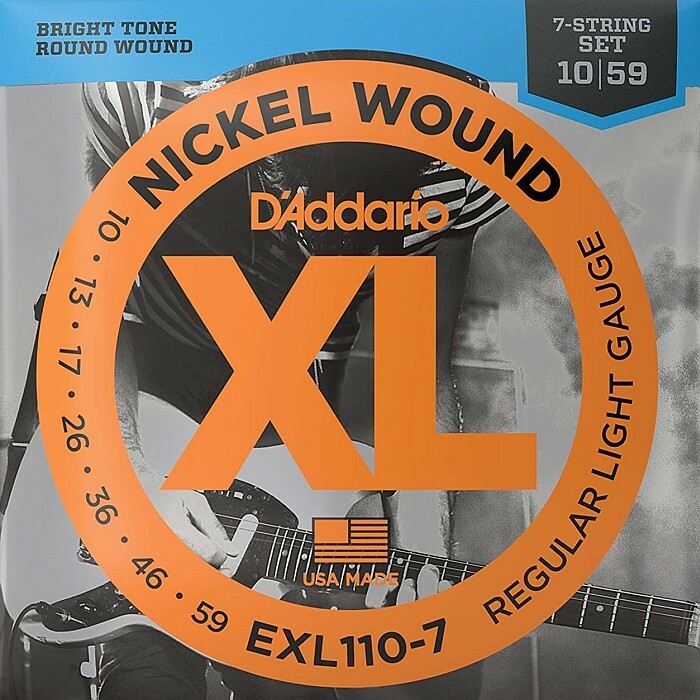 7弦用 D'Addario EXL110-7 Nickel Wound 010-059 ダダリオ エレキギター弦