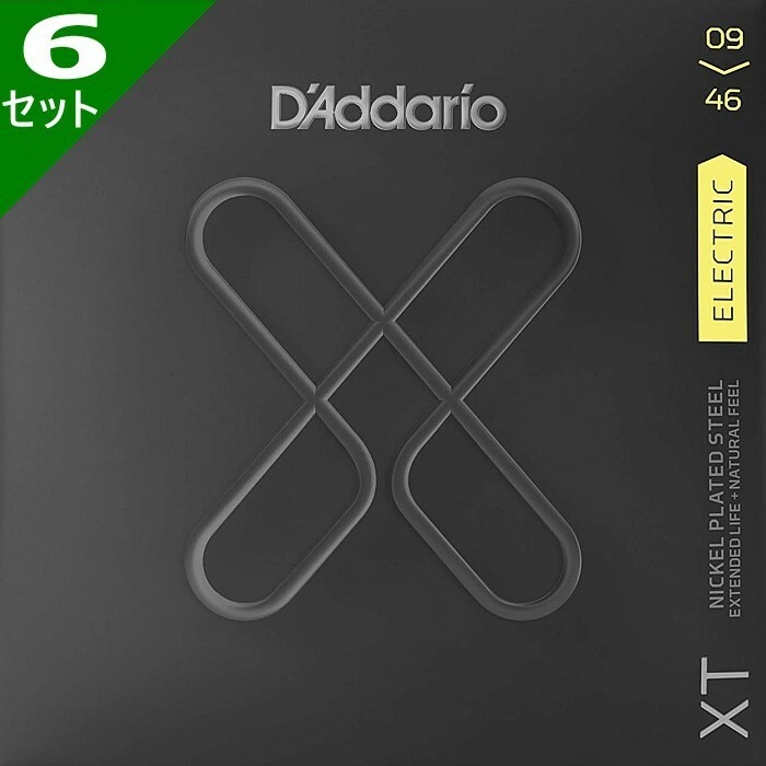 6セット D'Addario XTE0946 XT Nickel 009-046 ダダリオ エレキギター弦