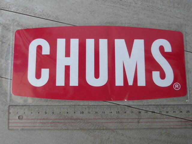 チャムス ステッカー CHUMS Logo L CH62-1058 新品 防水素材