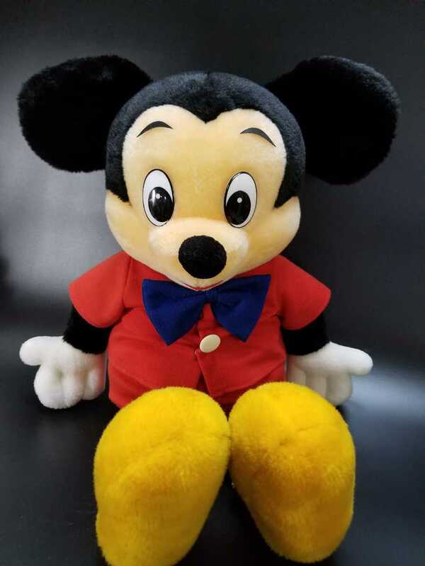 レトロ ミッキーマウス ぬいぐるみ サンアンドスター 全長約70㎝ ウォルト・ディズニー ヴィンテージ 80年代