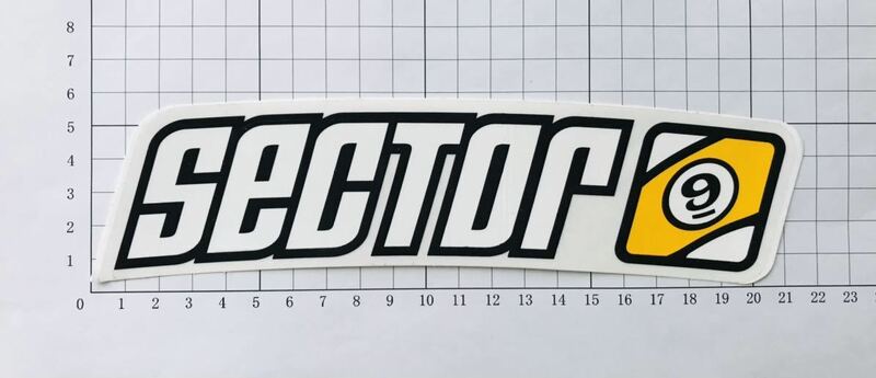 SECTOR 9 Skateboard Logo&Nine Ball Long ステッカー セクター9 スケートボード ロゴ&ナインボール ロングステッカーA