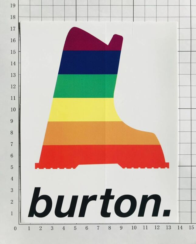 BURTON SNOWBOARDS Rainbow RARE ステッカー バートン スノーボード 日本未入荷 レインボー ステッカー