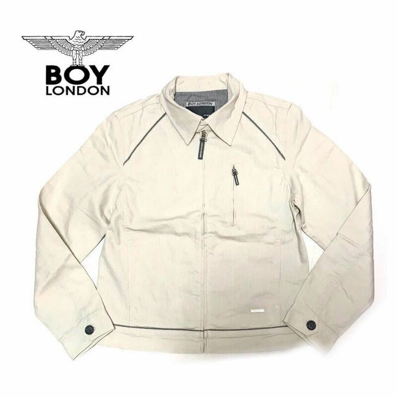 ■ 新品■BOY LONDON /ボーイロンドン■スイングトップ、ジャケット、カーキベージュ系、ロゴキーチェーン付き