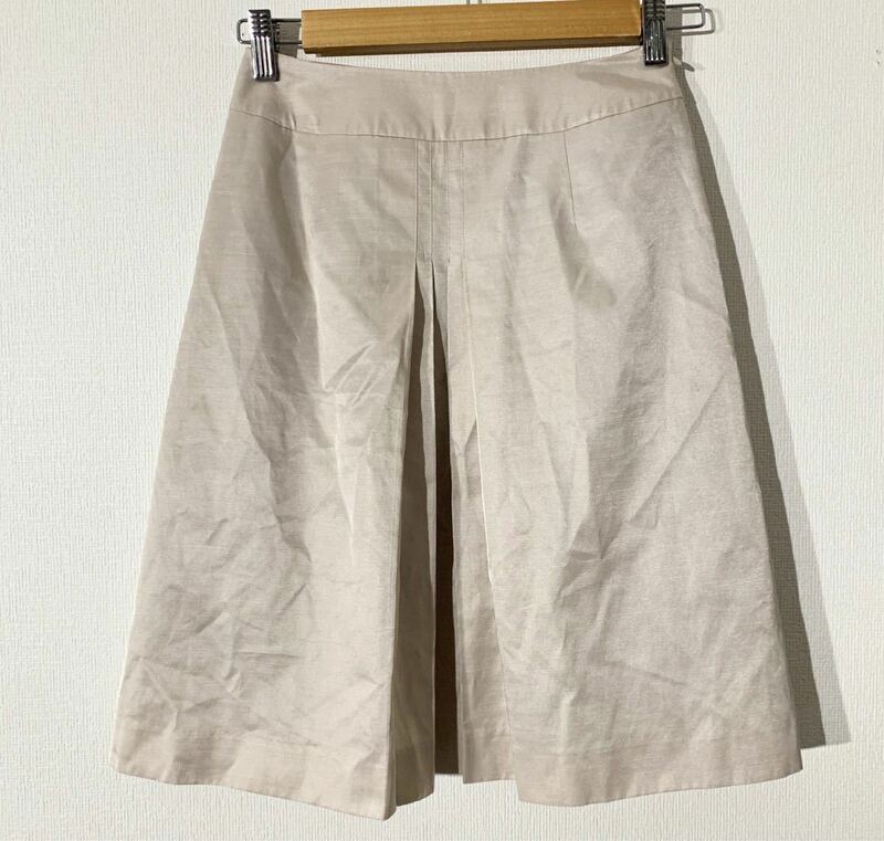 ANAYI ベージュのスカート 日本製 サイズ36〈古着 used〉春 春色 春物 アナイ A21