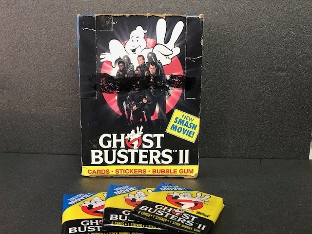 最終再値下げ!! ゴーストバスターズ2 ステッカー&バブルガム ボックスセット ビンテージ GHOST BUSTERS II STICKER&BUBBLE GUM 管V2