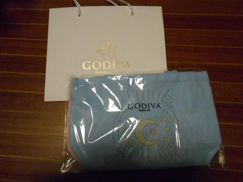 GODIVA ゴディバ 2021 バレンタイン きらめく想い ペア トートバッグ 紙袋 ショッパー 非売品 ノベルティ 新品 未使用品