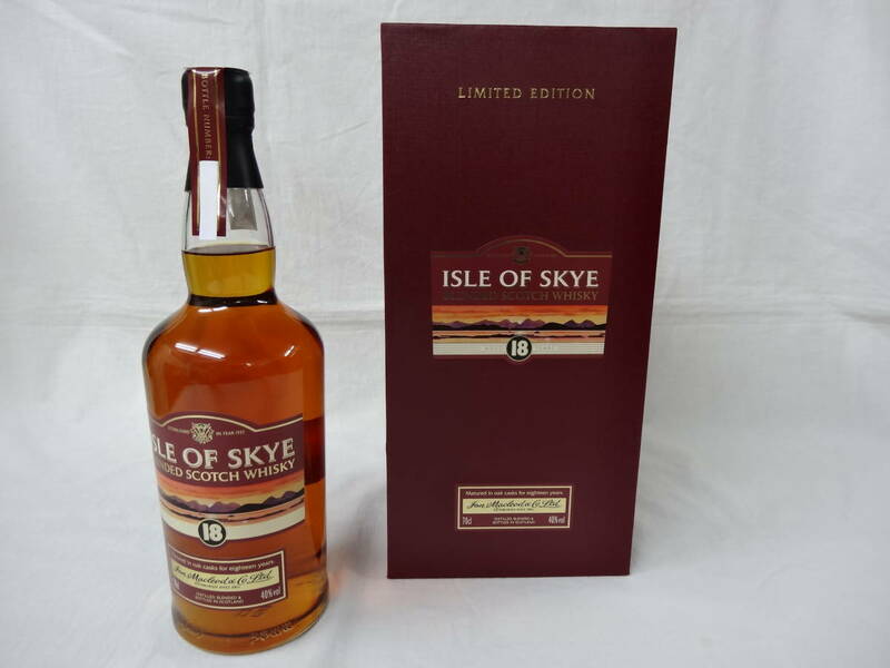 未開栓 ISLE OF SKYE LIMITED EDITION アイル・オブ・スカイ 18年 700ml 箱付 即決