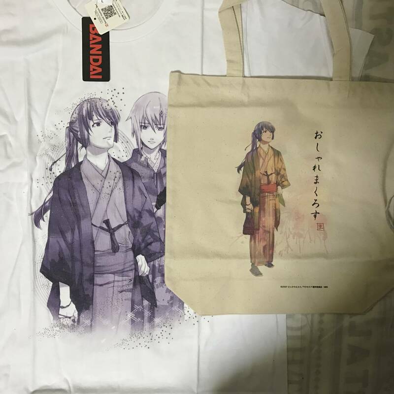 【即決】未使用 マクロスF おしゃれまくろす トートバッグ アルト柄 京都マルイ限定＆アルト柄 Tシャツ（Ｌサイズ）セット　